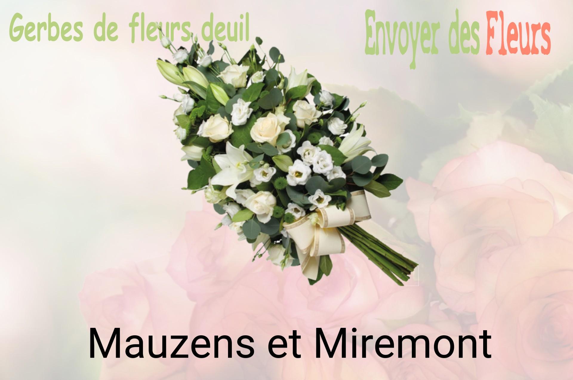 Gerbe de fleurs de deuil livrée à Mauzens-et-Miremont